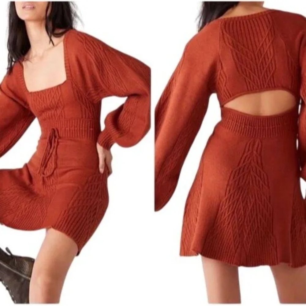 Free People Emmaline Mini Sweater Dress